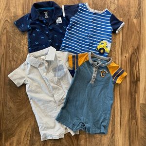 Four rompers - 12 months